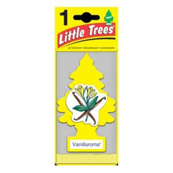 Car Freshner U1P-10105 Vanillaroma Little Tree Air Fresheners - Yellow, 24PK 511816